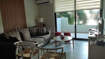 Kitchen with granite countertops, stainless steel appliances in Ensenada Beach Resort San Carlos Panama
