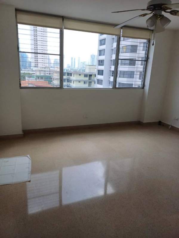 Simple bathroom with shower enclosure and vanity sink in PH Royal Park Obarrio Panama