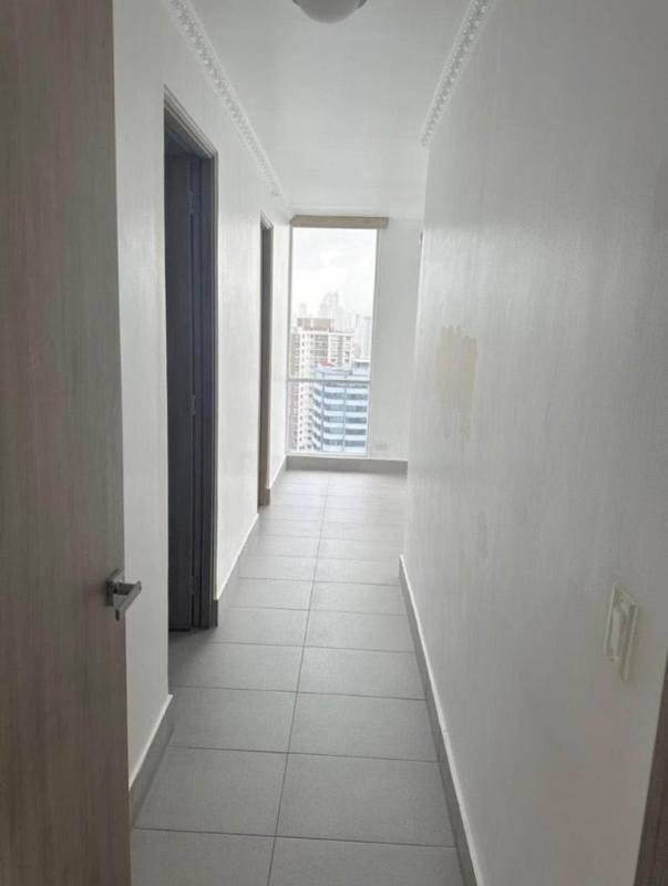 Modern hallway with window cityscape view PH Loma Vista Tower Panama City