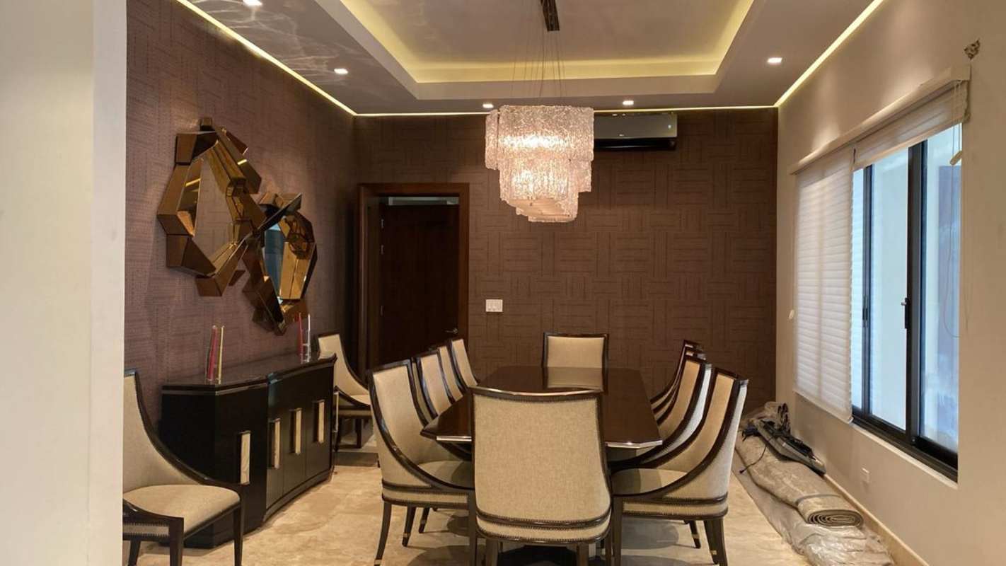 Spacious modern kitchen with center island granite countertops stainless appliances PH La Toscana Costa del Este