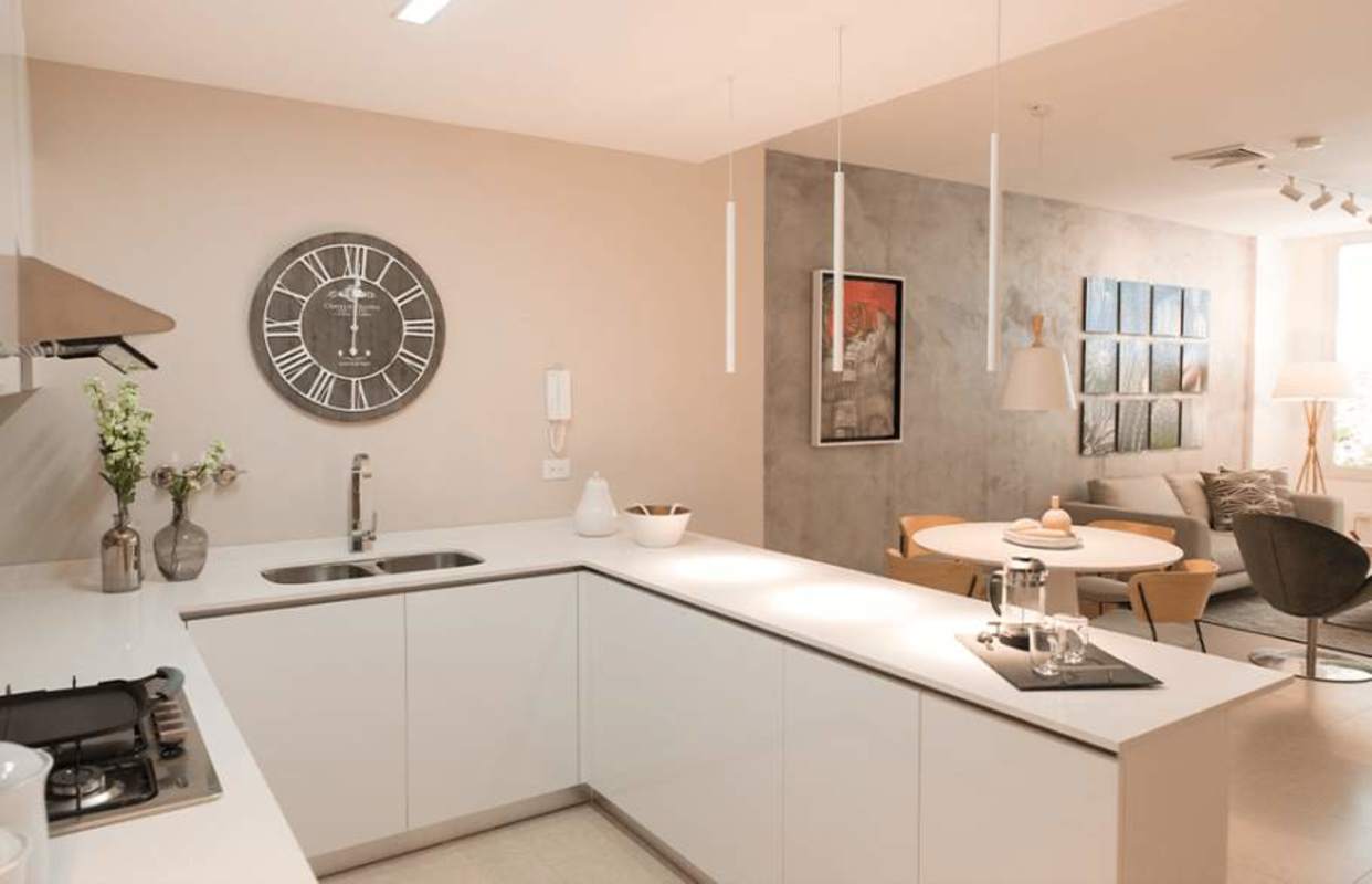 Modern bedroom with window cityscape views in PH URBAN El Cangrejo Panama City