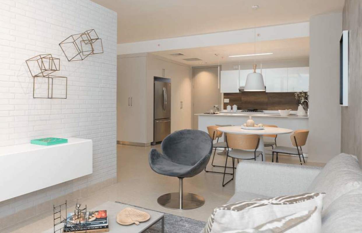 Modern apartment open-concept kitchen dining in PH URBAN El Cangrejo Panama