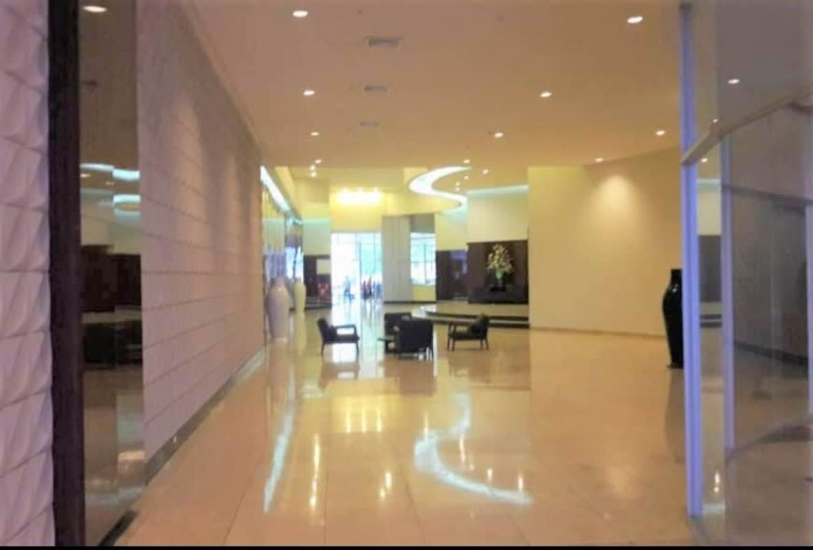 Balcony with glass railing overlooking Pacific Ocean PH Oasis on the Bay Panama City