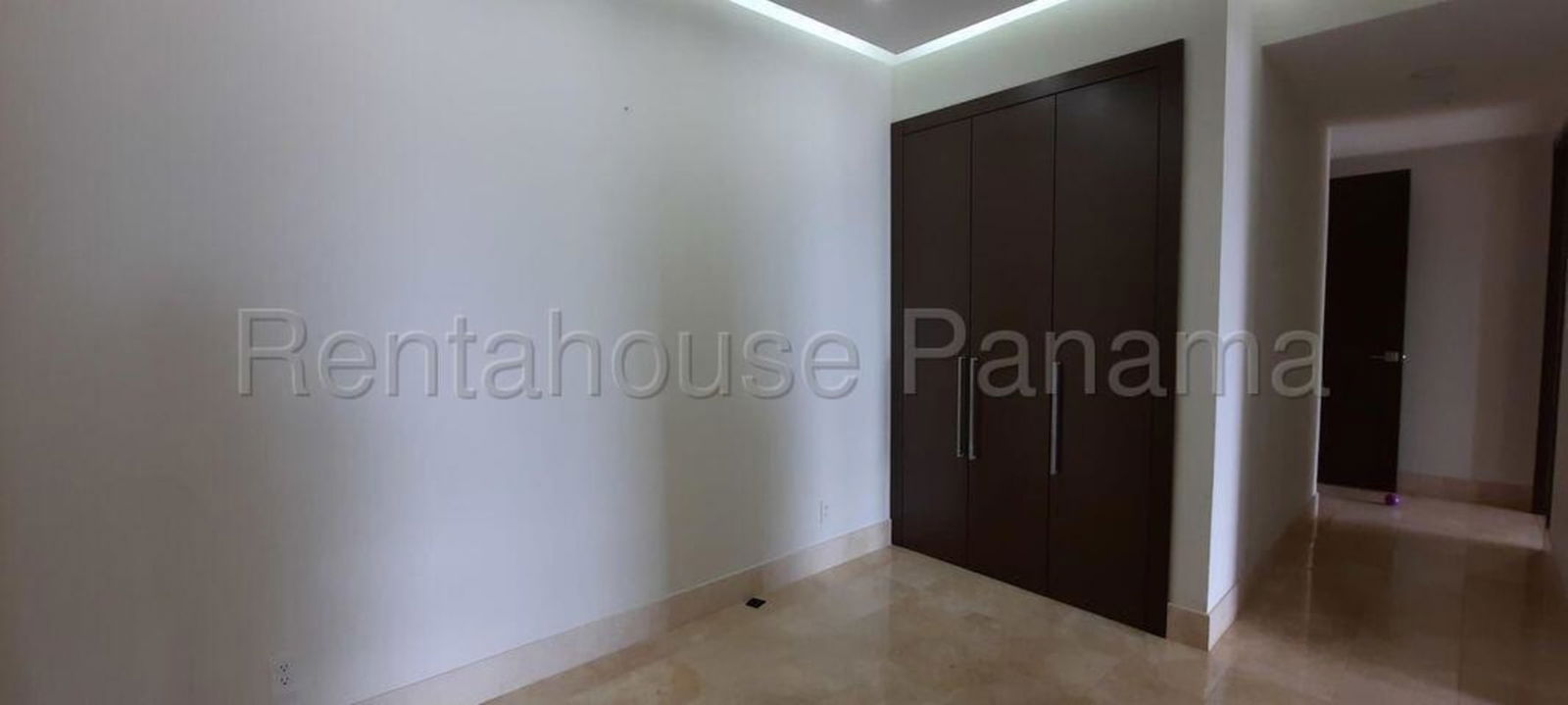 Spacious second bedroom ensuite bath marble flooring in Santa Maria Panama City