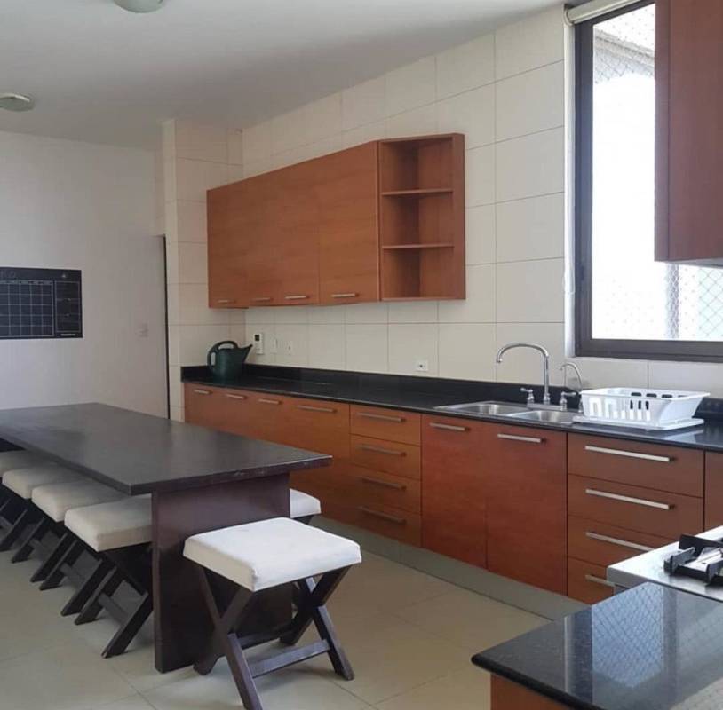 Modern dining room with skyline views in PH Mirador Costa del Este Panama City