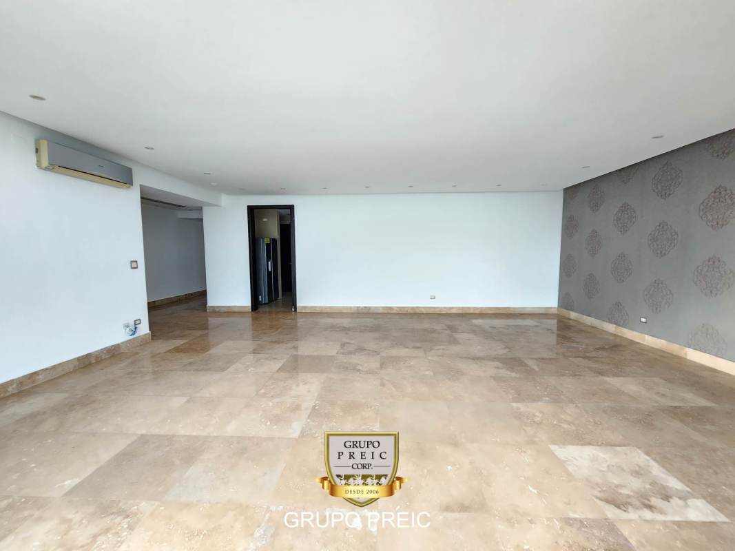 Large oceanfront balcony with glass rails panoramic Pacific view PH Q Tower