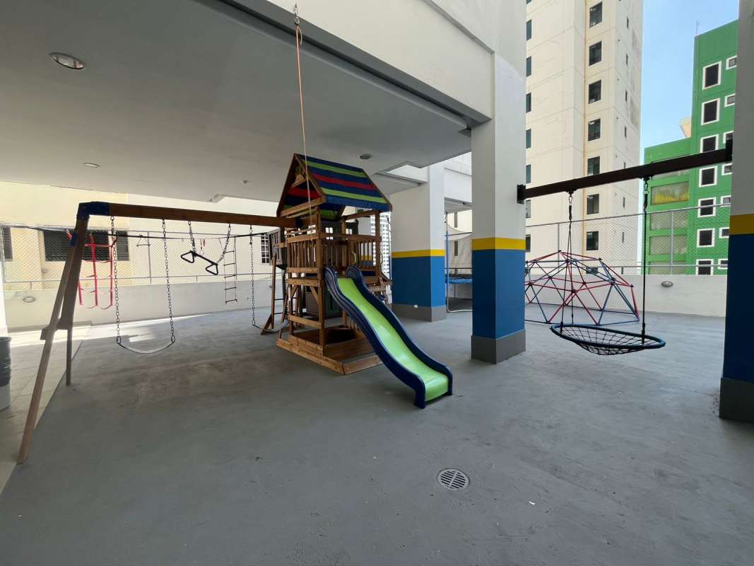 Colorful covered children playground in PH The View for families San Francisco Panama City