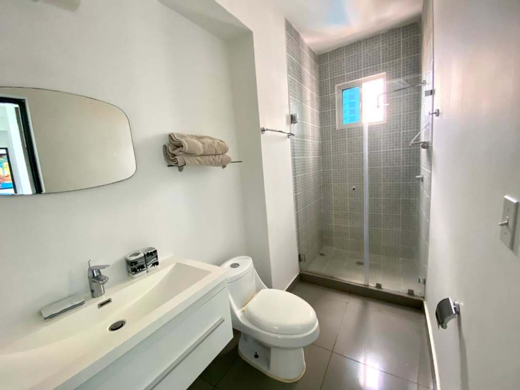 Dining space with kitchen view PH Pacific Hills San Francisco Panama