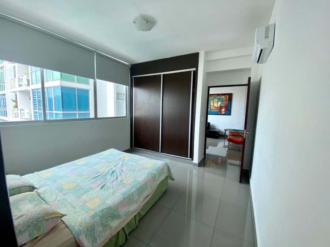 Modern minimalist kitchen with appliances in PH Pacific Hills Panama