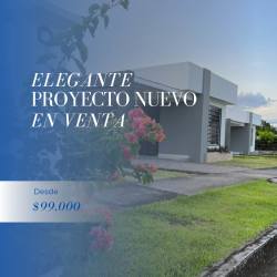 Modern minimalist home with large windows and covered parking at El Espino Santiago Panama