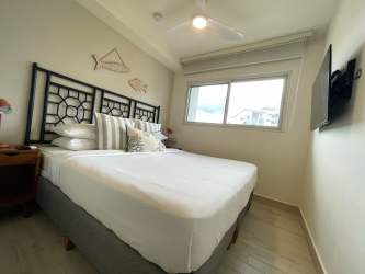 Lockout studio apartment kitchenette and bed Playa Caracol Punta Chame Panama