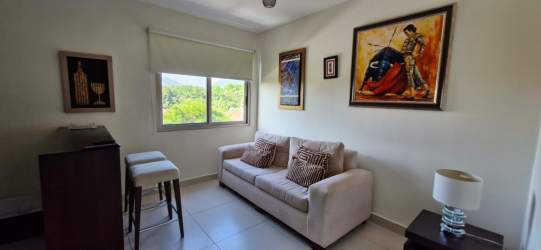 Living space with balcony access overlooking mountain views Panama Pacifico