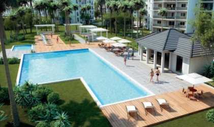 Bedroom with large window, built-in wardrobe and ocean view at Bijao Beach Club condo Rio Hato Panama