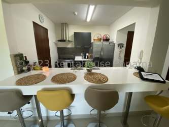 Private balcony with garden view smart apartment PH River Valley Panama Pacifico