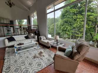 Covered terrace with scenic mountain views perfect for outdoor living in Altos del María Panama
