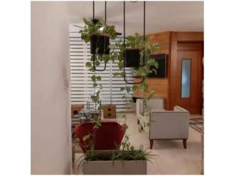 Guest bedroom with closet, split AC and balcony view in Veracruz Panama rental