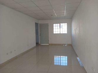 Bright open living space tiled floors white walls minimalist style Ventanas al Mar La Chorrera