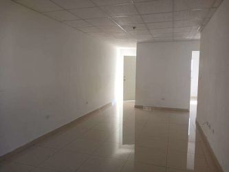 Bright corridor with tiled floor white walls modern minimalist style in La Chorrera house for sale