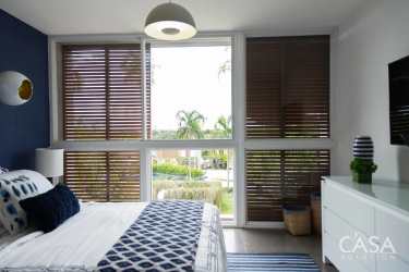 Large pool with landscaped gardens for Las Islas villa residents Punta Barco Panama