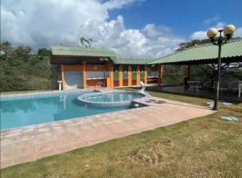 Outdoor swimming pool area with gazebos in Hacienda La Florenciana El Espino San Carlos Panama