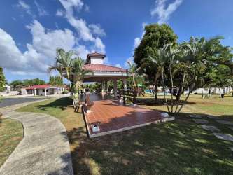Private covered terrace and backyard garden in PH Summer Hills Costa Verde Panama