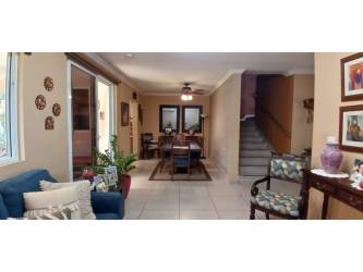 Private garden patio and backyard at Bosques del Pacifico house for sale Panama