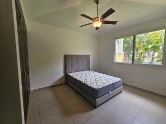 Covered terrace facing swimming pool and golf course PH Tucan Country Club in Cocoli Panama