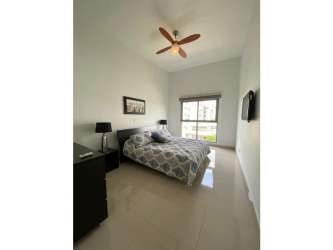 Secondary bedroom furnished with ensuite bath and AC PH Soleo Panama Pacifico
