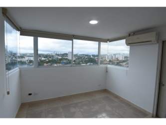 Bright bedroom with large windows city views in PH Crystal Blue Panama