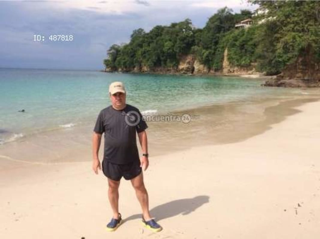 Tropical oceanfront lot with sandy beach, forest, and blue sea on Isla Saboga Pearl Islands Panama