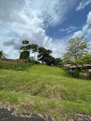 Vacant residential lot with green grass, trees and distant views in El Carrizal Arraiján Panama