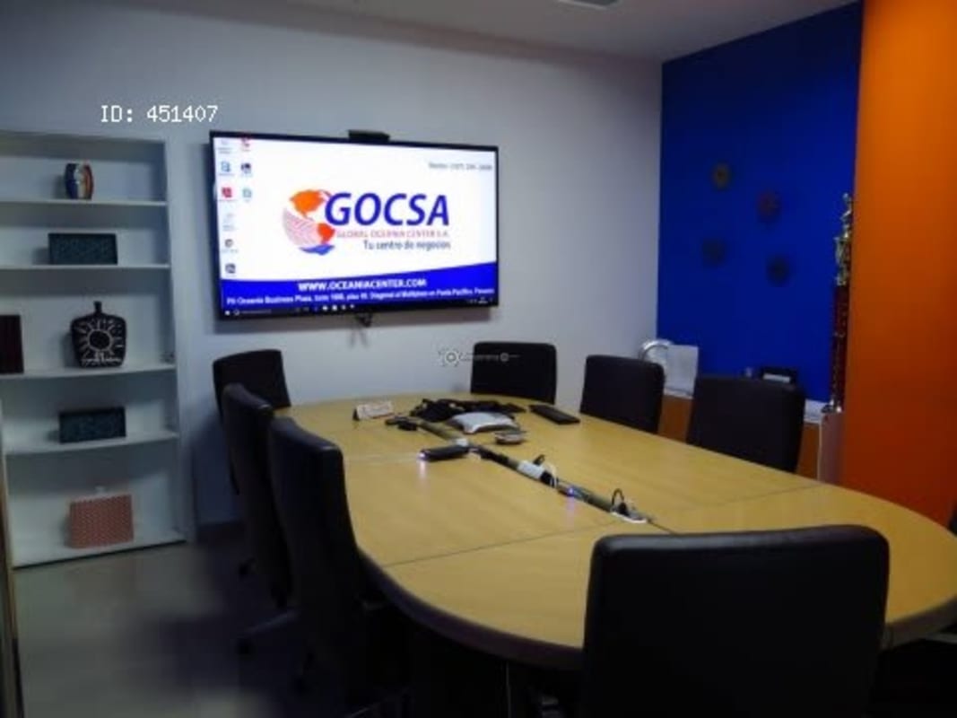 Modern conference room with video conferencing at PH Oceania Business Plaza