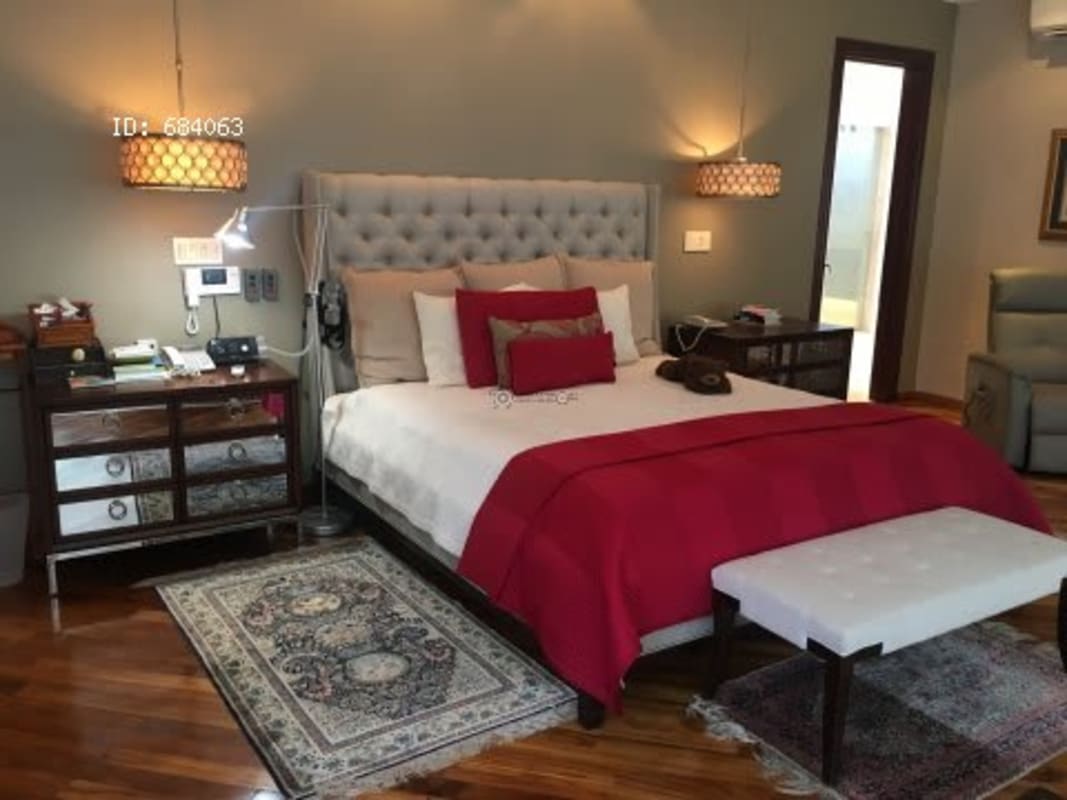 Spacious formal dining room natural light garden views marble floors Altos del Golf Panama