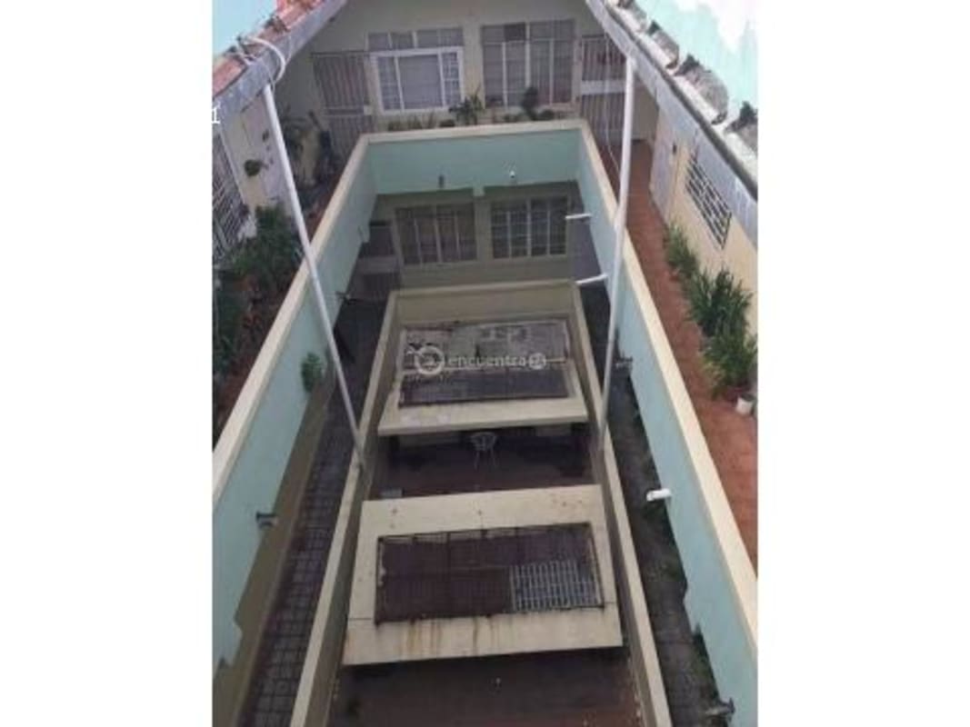 Street level under restoration in UNESCO heritage zone Casco Viejo near historic building